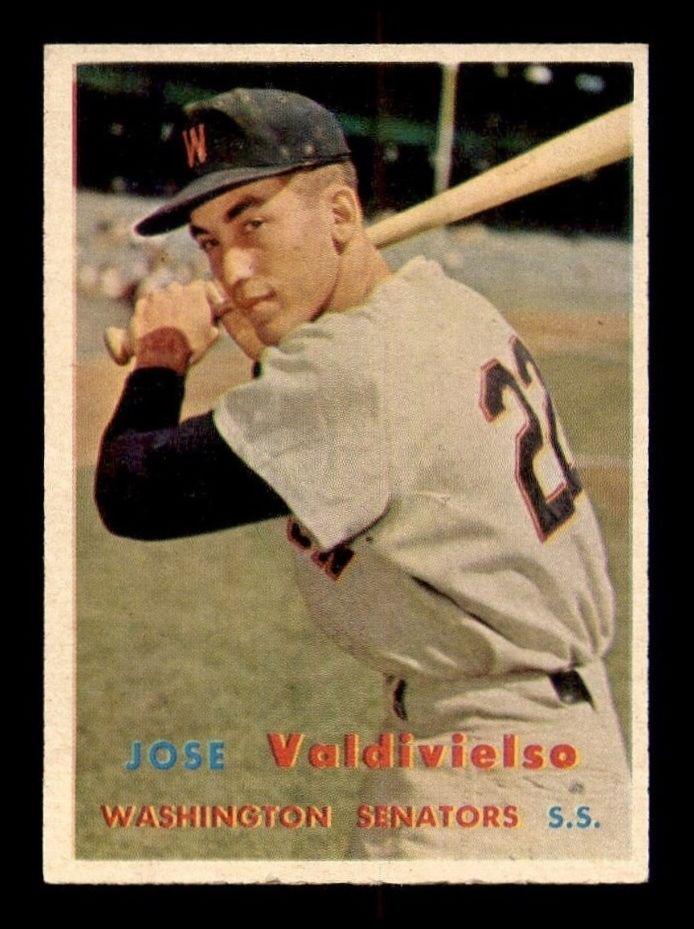 1957 Topps Jose Valdivielso: 1957 Topps #246 Jose Valdivielso EX/EX+