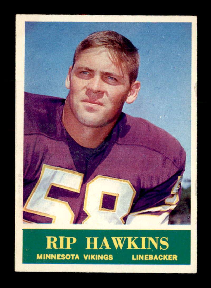 1964 Philadelphia FOOTBALL TRADING CARD: 1964 Philadelphia #103 Rip Hawkins EX/EX+