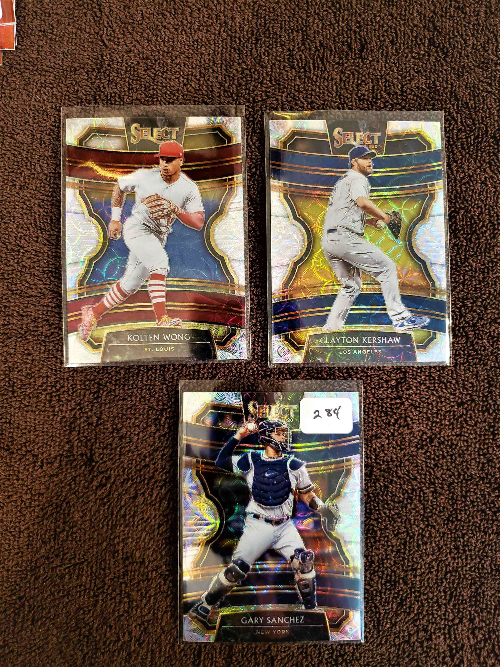 2020 Panini Select "Scope" Silver Prizm SHORT PRINTS: LOT OF 3-2020 Panini Select Scope Silver Prizms W/ Gary Sanchez #93 New York Yankees