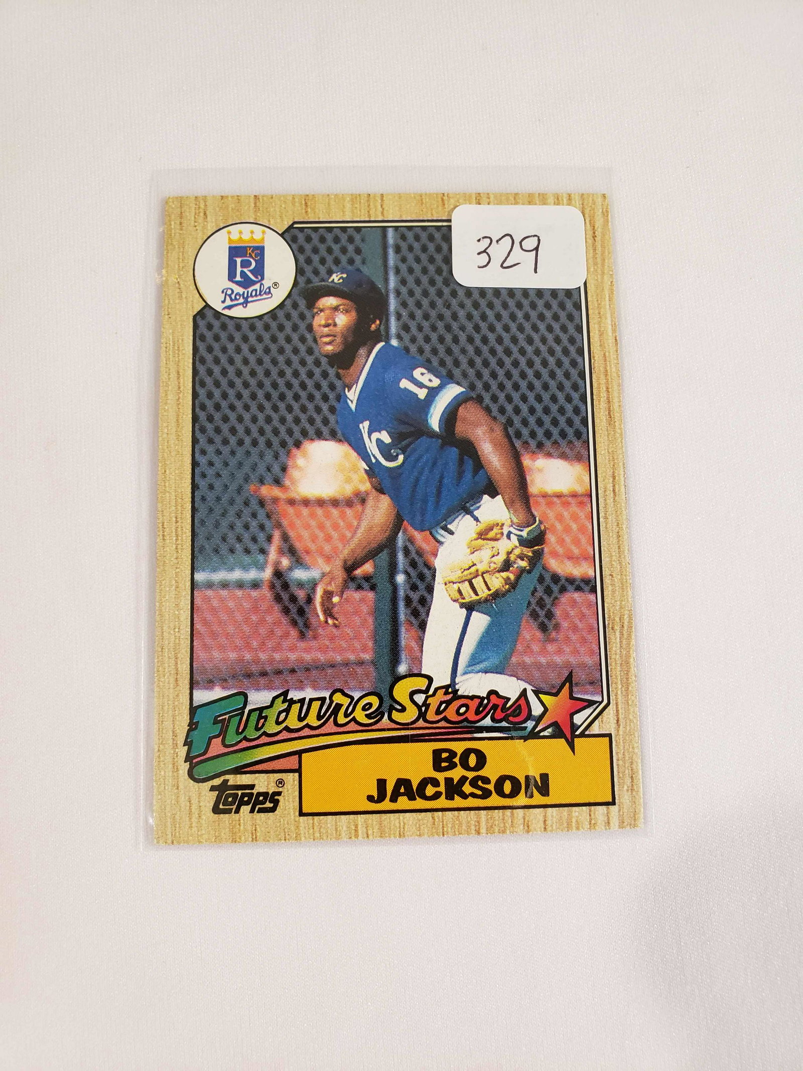BO JACKSON KANSAS CITY ROYALS ROOKIE BASEBALL CARD: 1987 TOPPS FUTURE STAR BO JACKSON CARD #170 NICE NRMT CARD