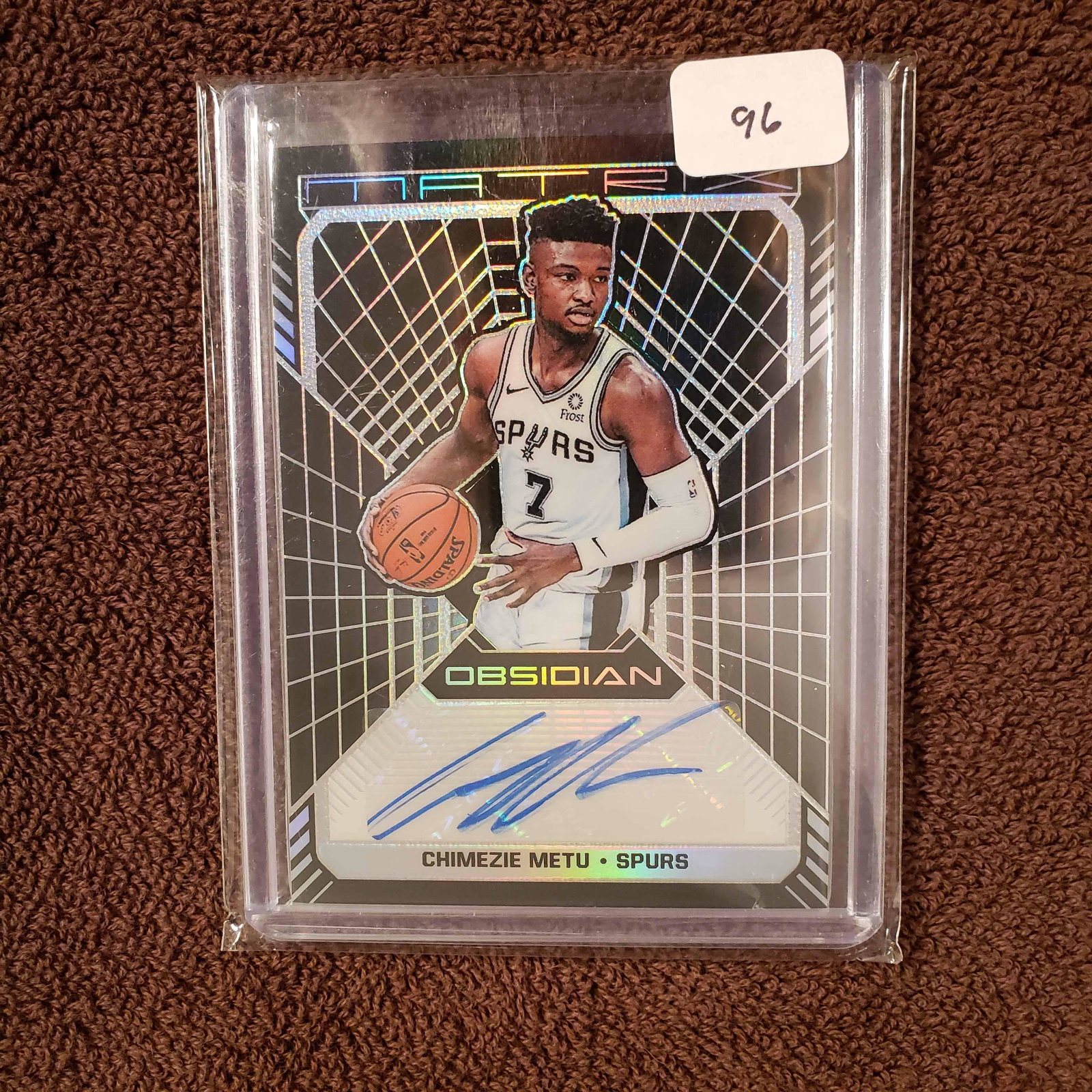 2018-19 OBSIDIAN CHIMEZE METU SPURS AUTO 20/75: 2018-19 OBSIDIAN CHIMEZE METU SPURS AUTO 20/75