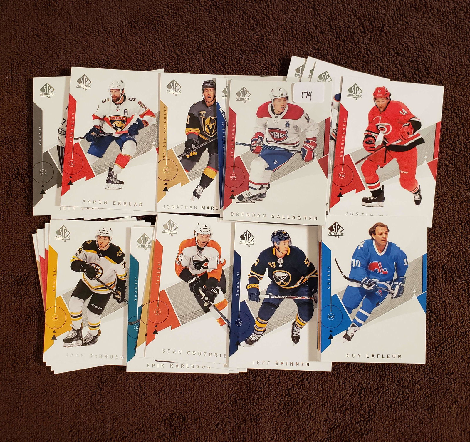 2018-19 SP AUTHENTIC HOCKEY CARDS: LOT OF 30 DIFFERENT CARDS MARK MESSIER, GUY LAFLEUR, BRENDAN GALLAGHER