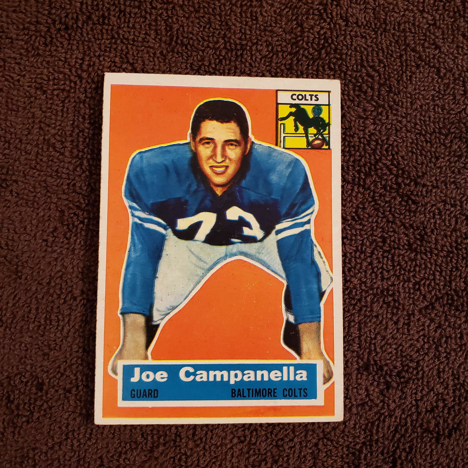 1956 Topps #24 Joe Campanella BALTIMORE COLTS: 1956 Topps #24 Joe Campanella EX/EX+