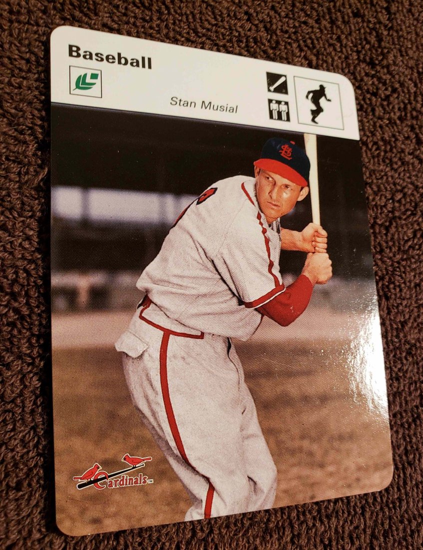 2004 LEAF SPORTSCASTERS #45 STAN MUSIAL 32/35 DODGERS: 2004 LEAF SPORTSCASTERS SMALL STANDARD SIZED GLOSSY CARD #45 STAN MUSIAL 32/35 DODGERS NM-MINT