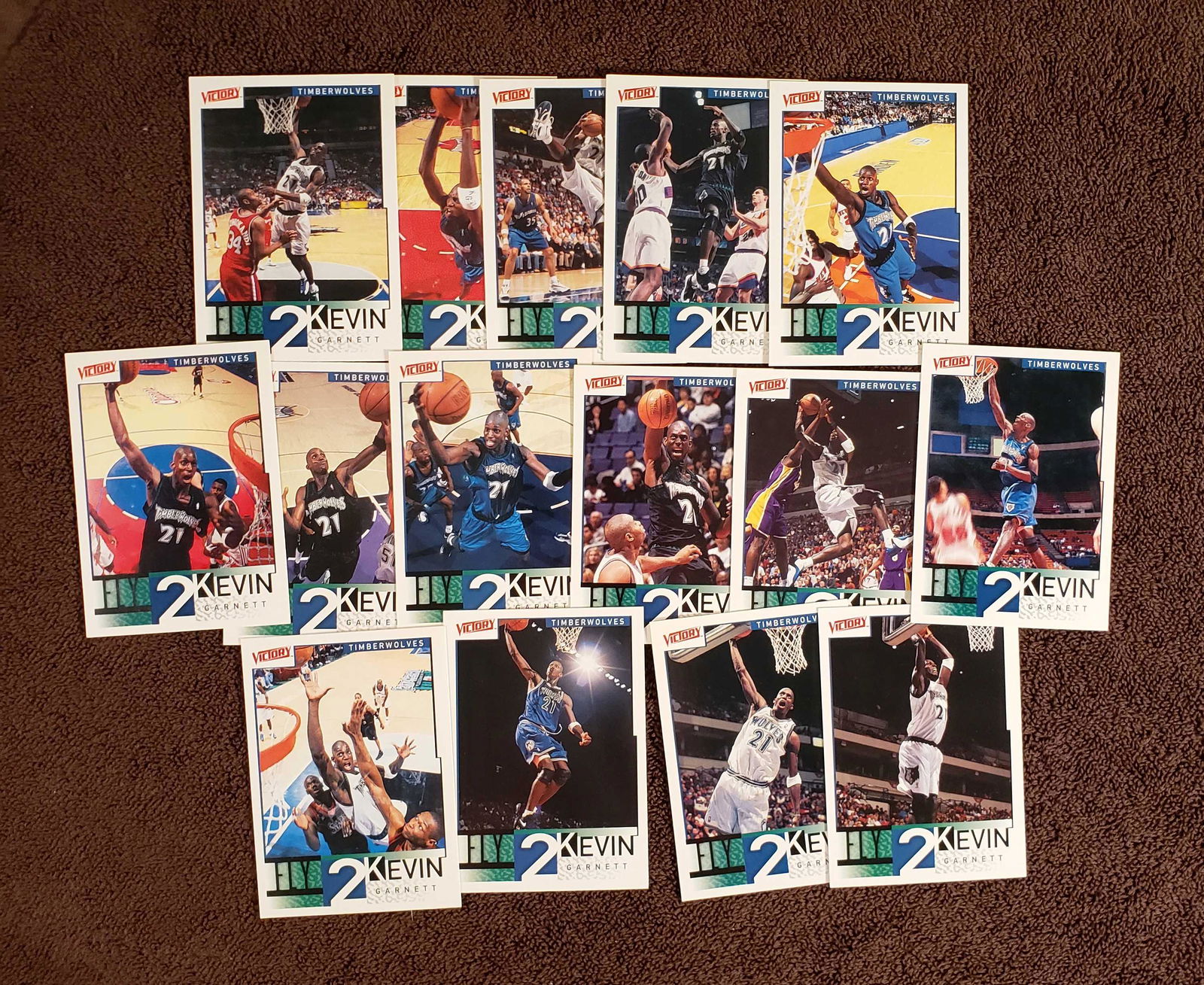 2000 UPPER DECK VICTORY KEVEN GARNETT SUB-SET CARDS: 2000 UPPER DECK VICTORY KEVEN GARNETT SUB-SET CARDS