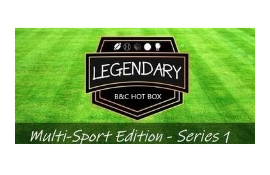 B&C COLLECTIBLES LEGENDARY MULTI SPORT HOT BOX: LEGENDARY MIXED SPORT HOT-BOX SERIES 1 PACK CONFIGURATION: 20 CARDS PER BOX LIMITED TO 25 HAND NUMBERED HOT BOXES FIND 5 AUTOGRAPHS/RELICS HIT CARDS, 5 SERIAL NUMBERED CARDS AND 10 PARALLELS, PRIZMS A