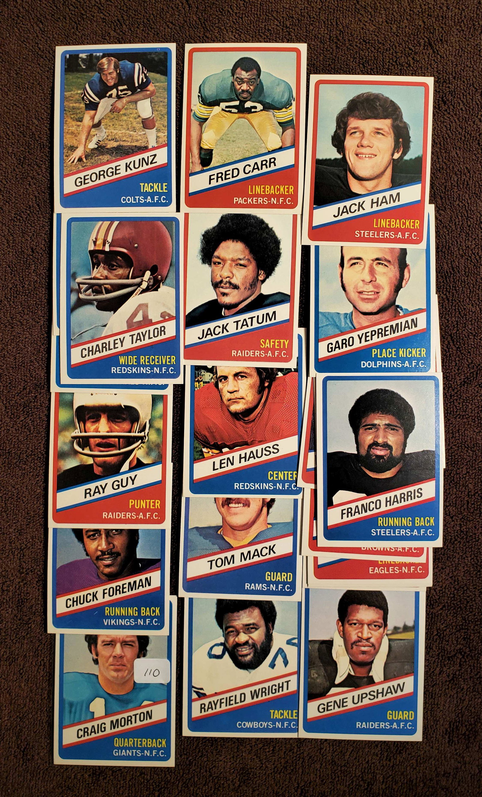 1976 WONDER BREAD NFL FOOTBALL COMPLETE SET MINT: VINTAGE WONDER BREAD CARD SET COMPLETE FROM VENDING BOX MINT!