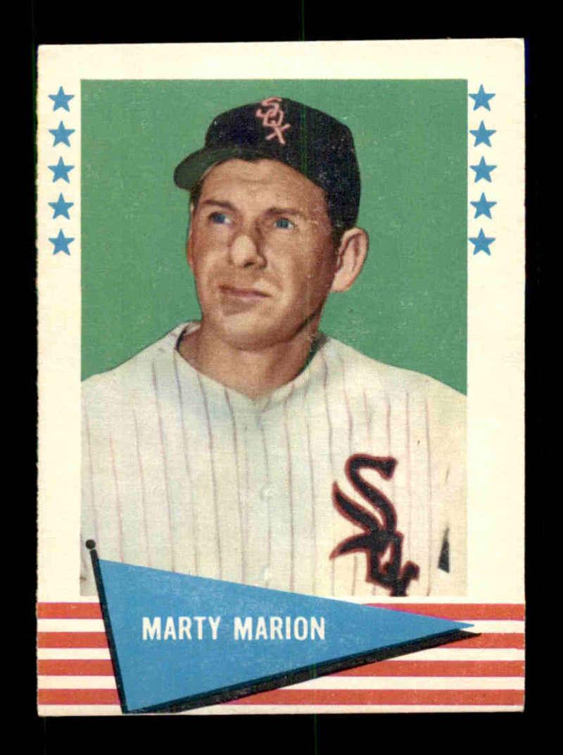 1961 Fleer Baseball Greats #58 Marty Marion: 1961 Fleer Baseball Greats #58 Marty Marion