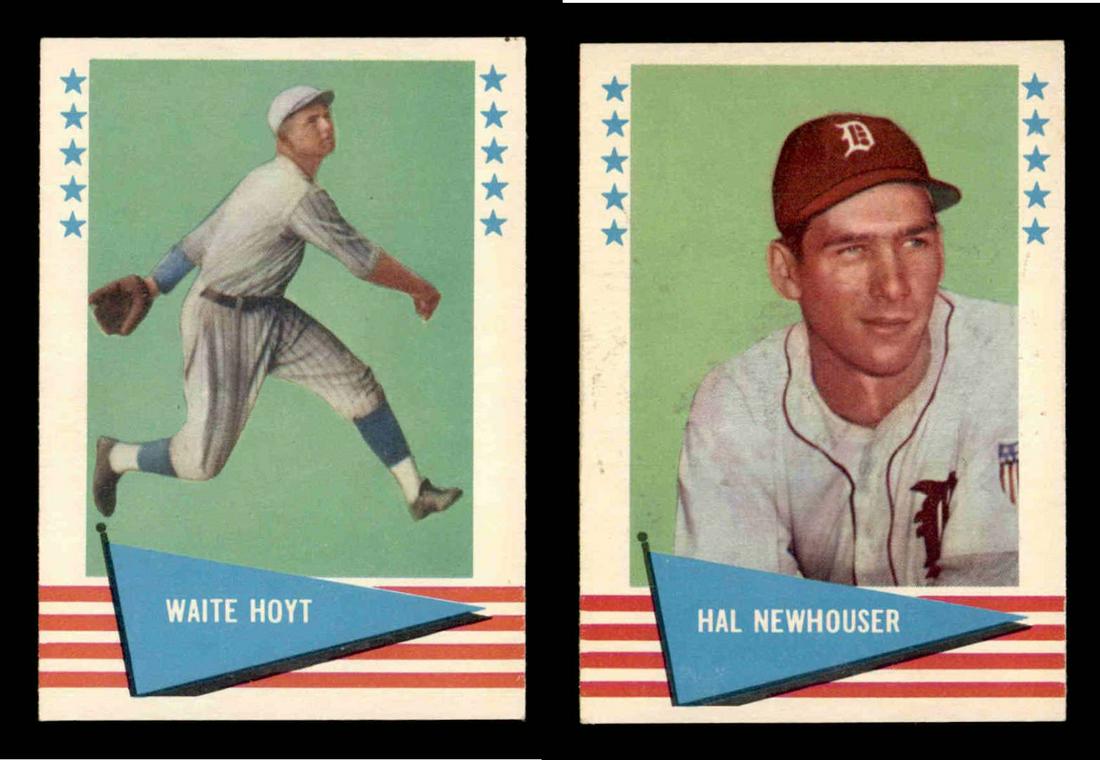 1961 Fleer #44 Waite Hoyt, #66 Hal Newhouser EXMT: 1961 Fleer #44 Waite Hoyt, #66 Hal Newhouser EXMT