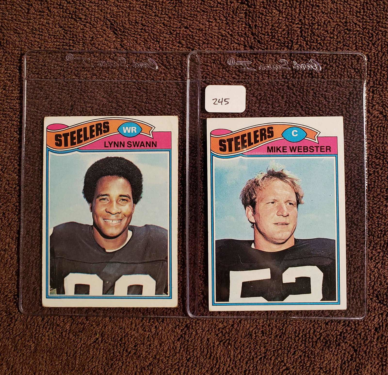1977 TOPPS FOOTBALL PITTSBURGH STEELERS: MIKE WEBSTER AND LYNN SWAN PITTSBURGH STEELERS