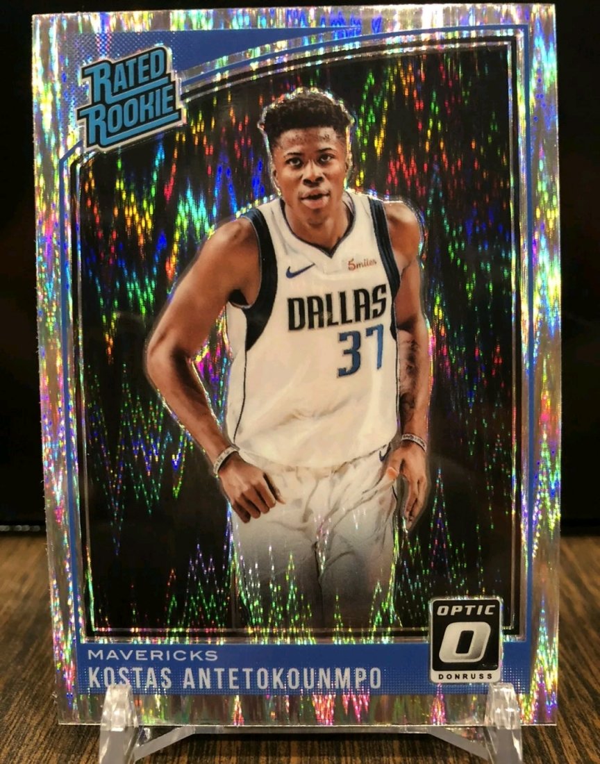 2018-19 Donruss Optic Shock Kostas Antetokounmpo RC Rat: 2018-19 Donruss Optic Shock Prizm Kostas Antetokounmpo RC Rated Rookie Prizm