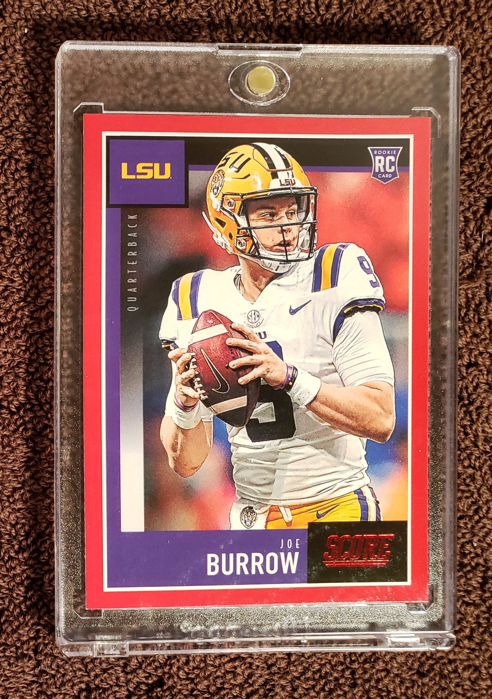 2020 Score Joe Burrow RC SP Red BOARDER/FOIL Parallel: 2020 Score Joe Burrow RC SP Red BOARDER/FOIL Parallel LSU Cincinnati BENGALS Football