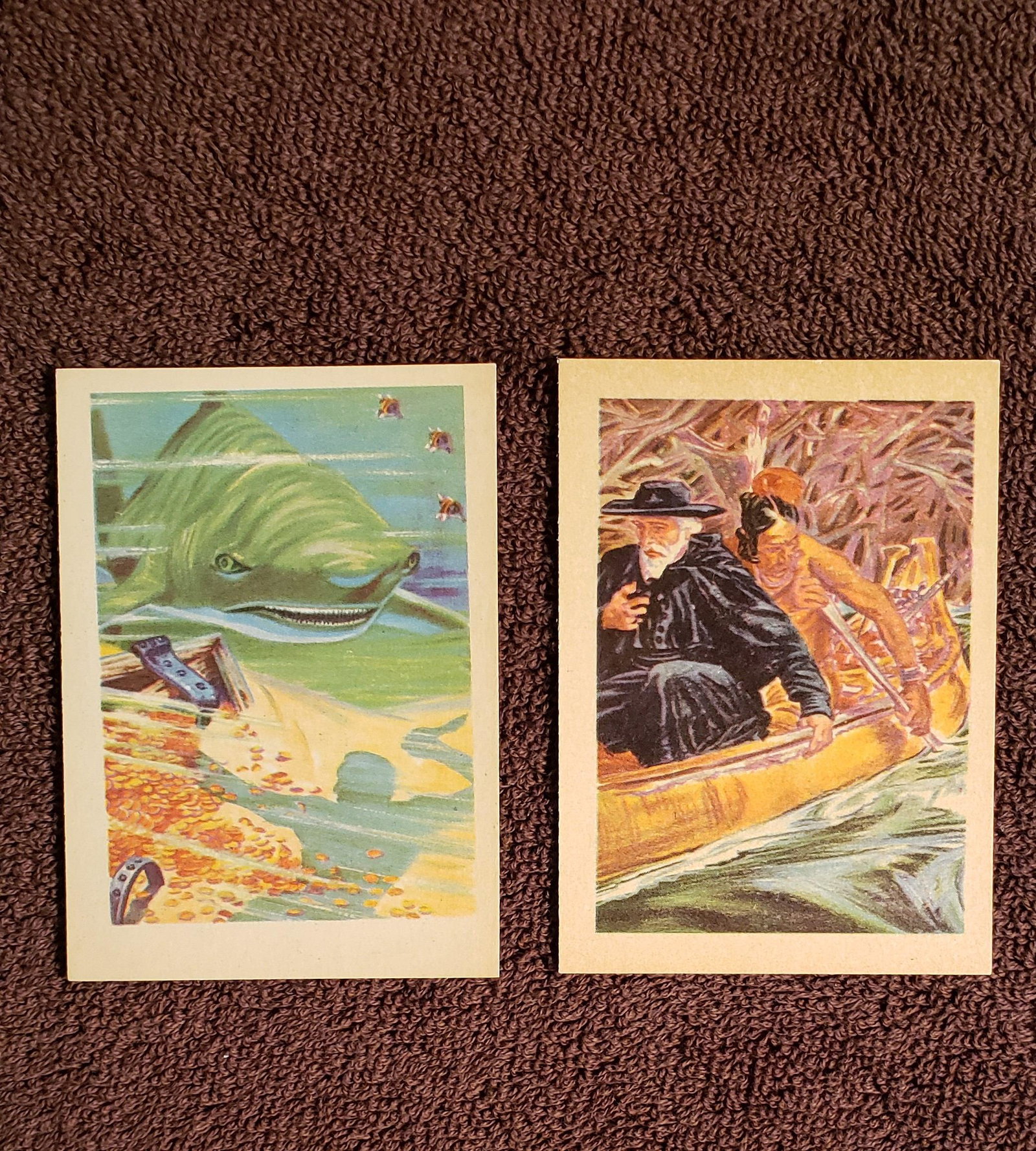 1956 GUM PRODUCTS-ADVENTURE TRADING CARDS EXMT: CARD NO. 48 MARQUETTE-PRIEST, EXPLORER
