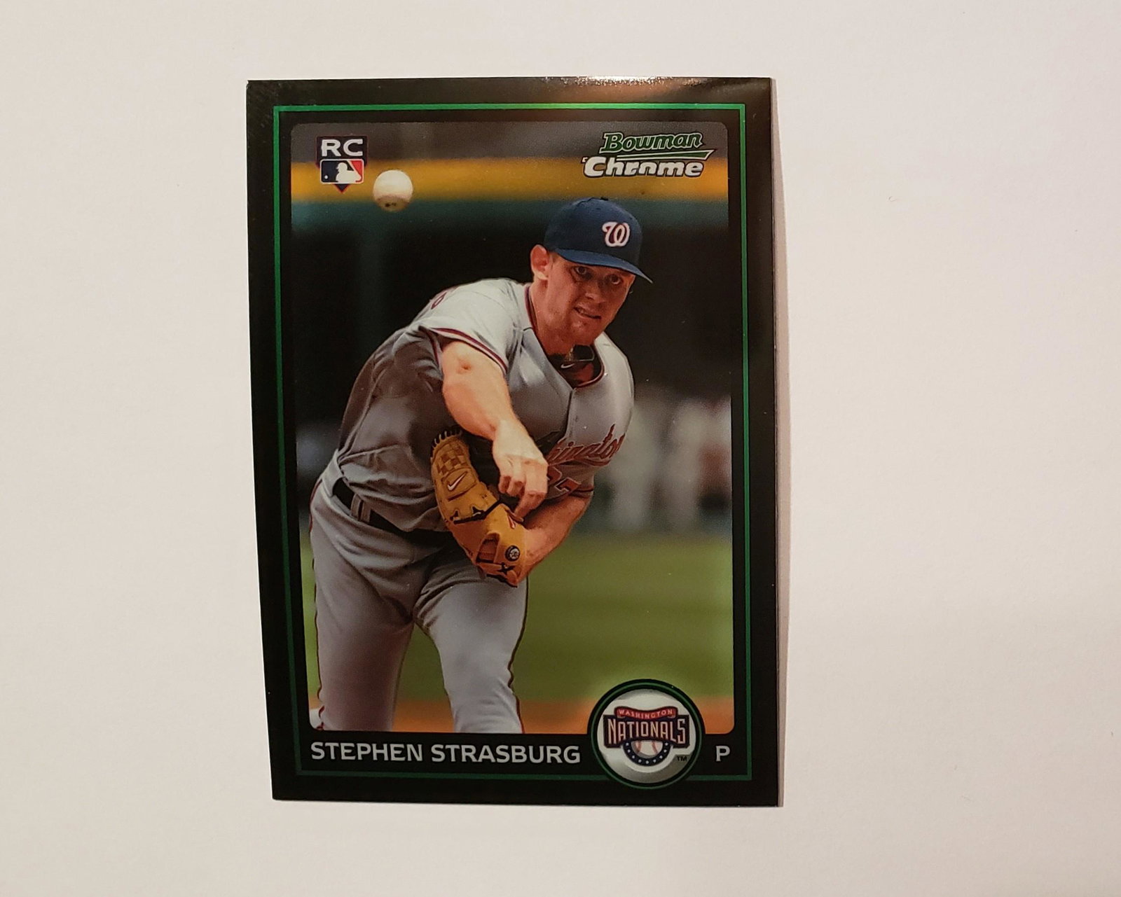 STEPHEN STRASBURG BOWMAN CHROME ROOKIE CARD: 2010 BOWMAN CHROME STEPHEN STRASBURG ROOKIE CARD