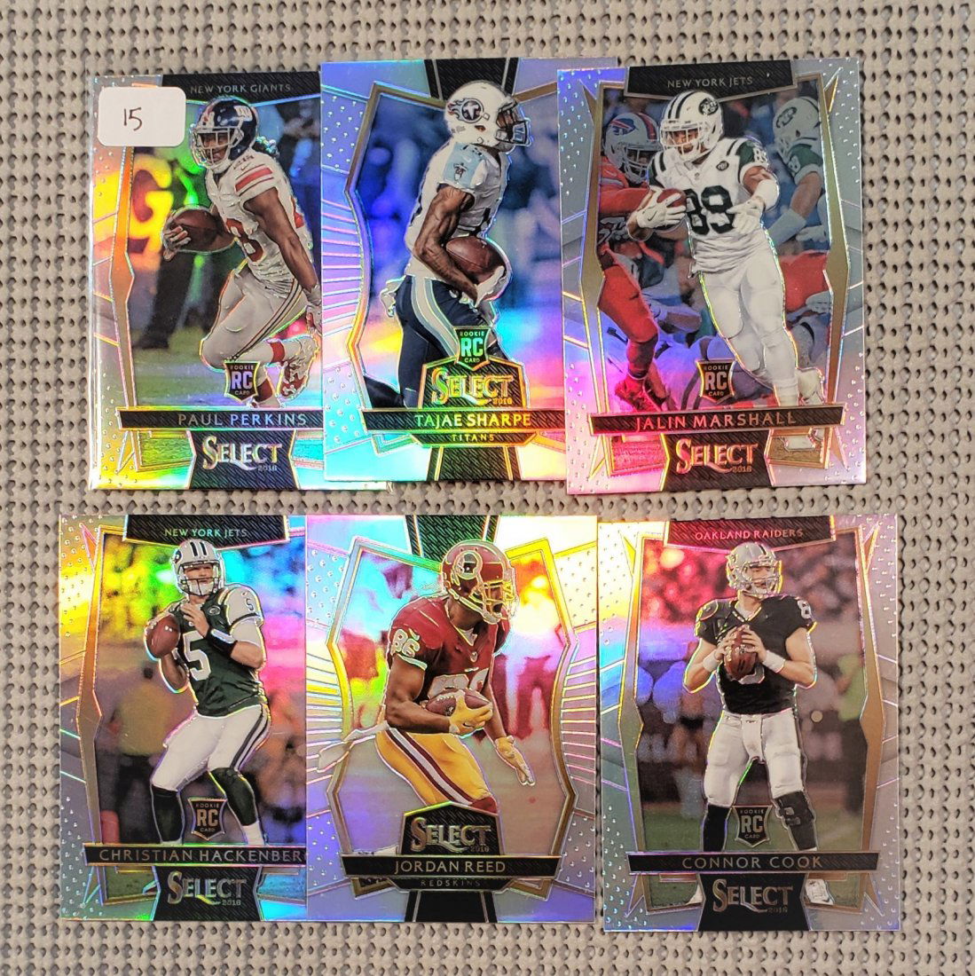 2016 PANINI SELECT FOOTBALL SILVER PRIZM ROOKIE CARDS (1 of 1)