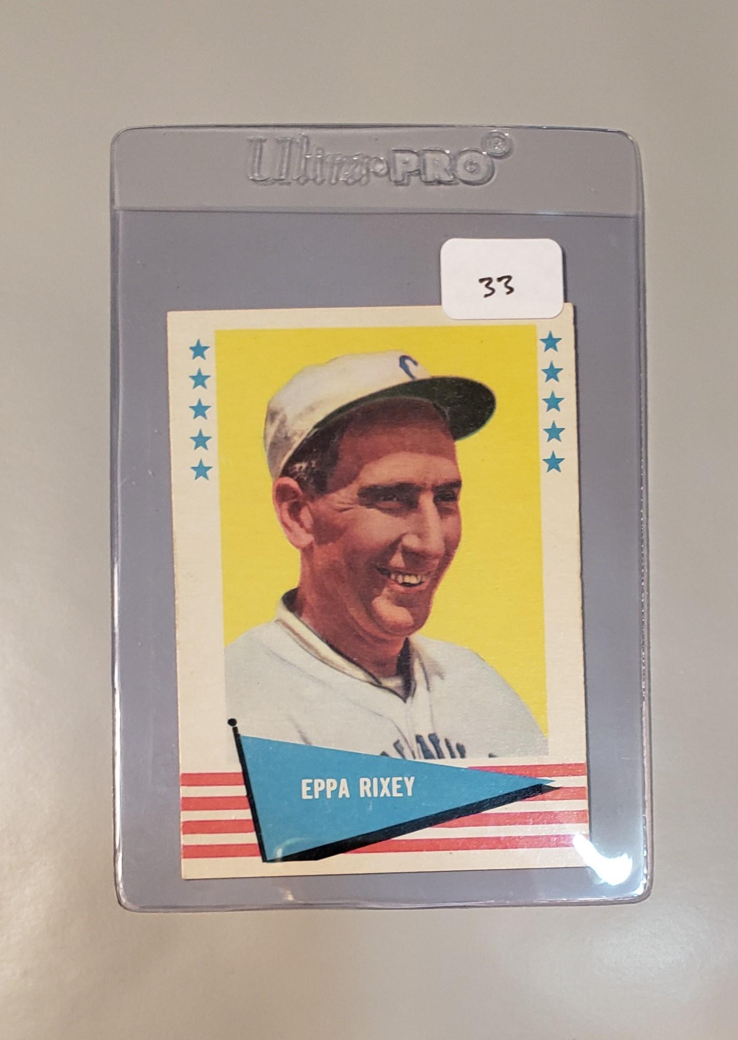 1961 FLEER BASEBALL GREATS ##71 EPPA RIXEY EXMT (1 of 2)