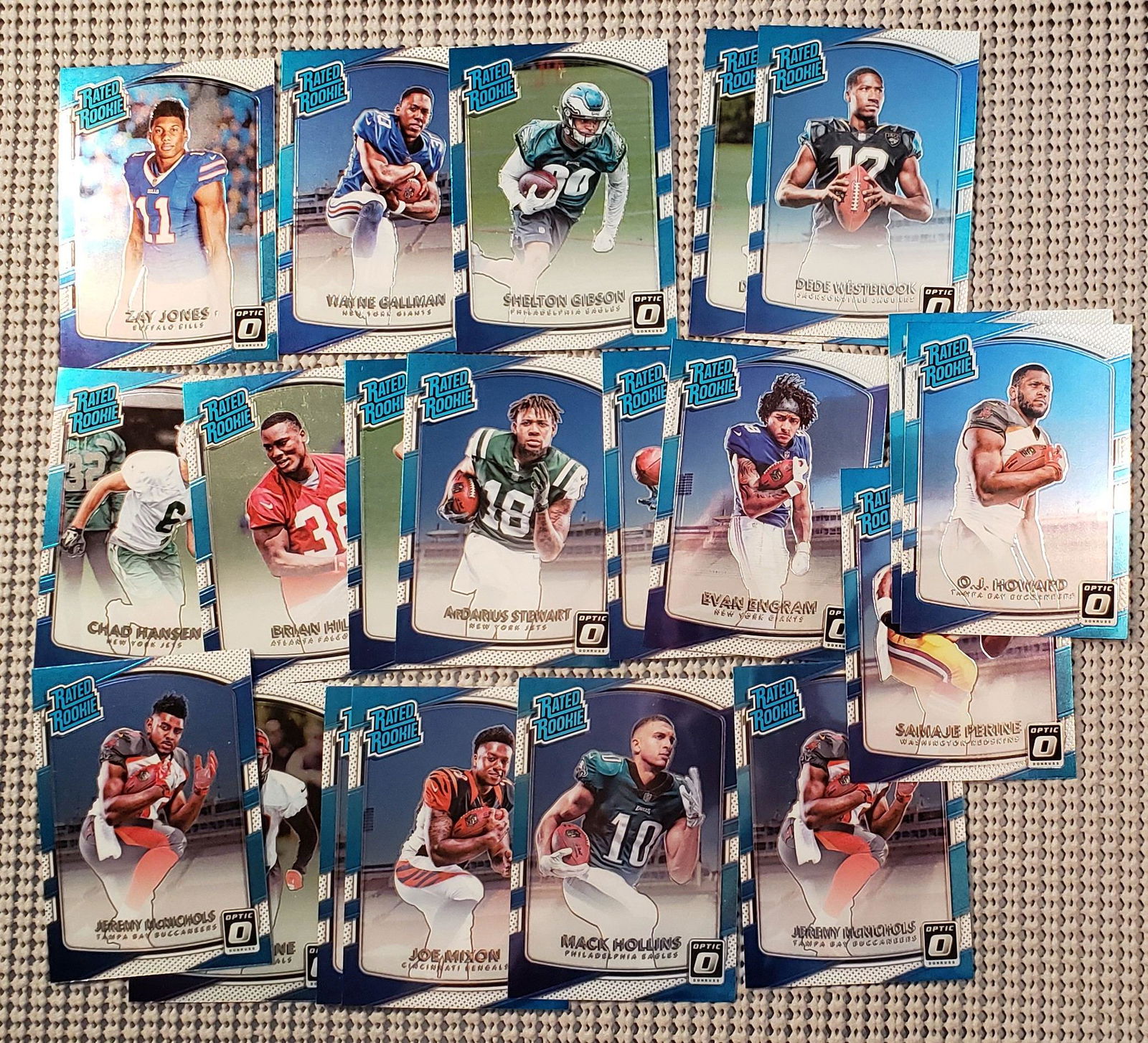LOT OF 20 PANINI DONRUSS OPTIC RATED ROOKIE CARDS (1 of 1)