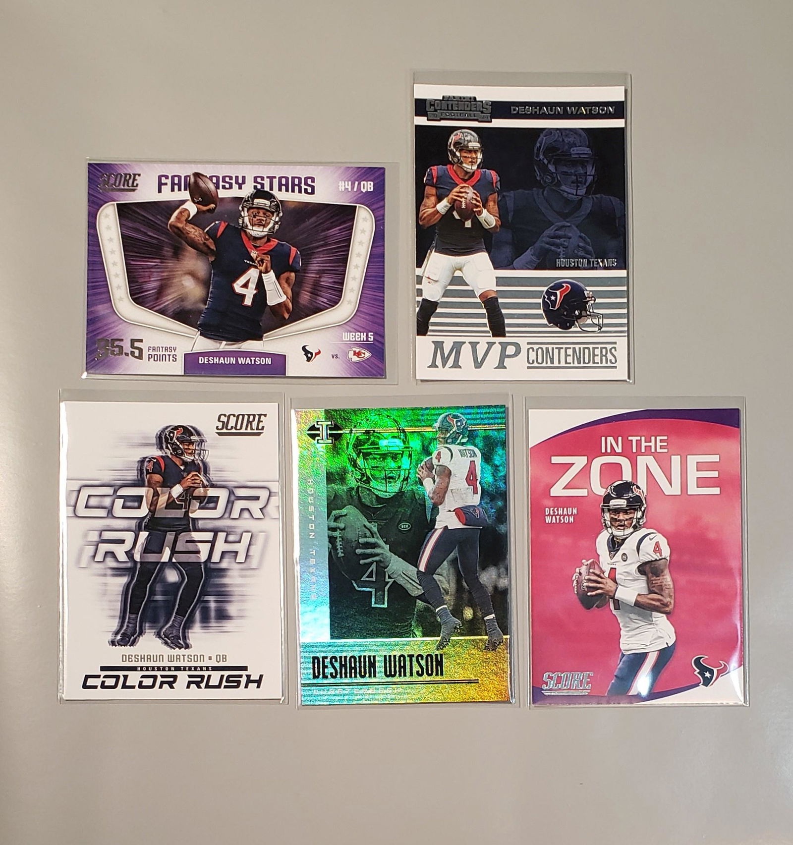 LOT OF 5 DEHAUN WATSON HOUSTON TEXANS CARDS (1 of 1)