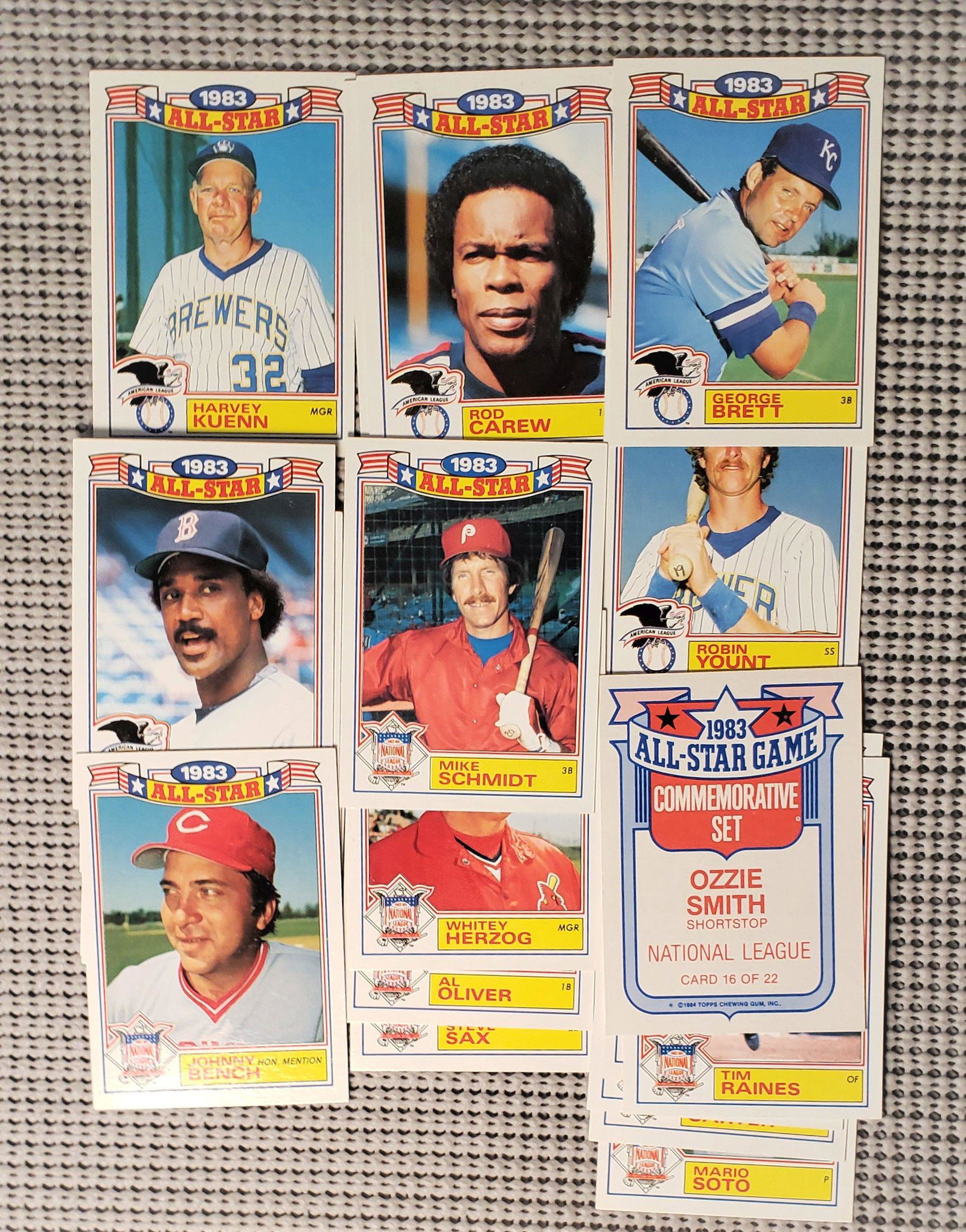 1983 TOPPS ALL-STAR GLOSSY INSERTS FULL SET (1 of 1)