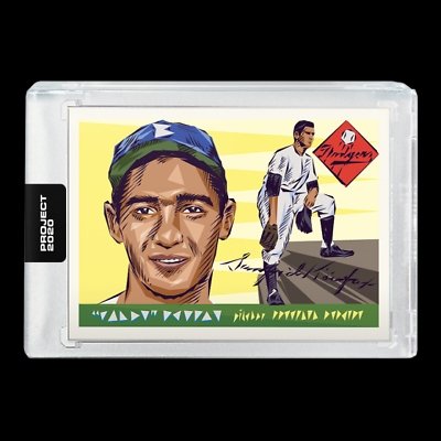 Topps PROJECT 2020 Card 89-1955 Sandy Koufax by Naturel (1 of 2)