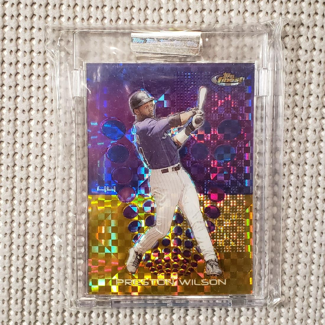 2004 TOPPS FINEST PRESTON WILSON SP: TOPPS FINEST XFRACTOR PRESTON WILSON NUMBERED 066/139