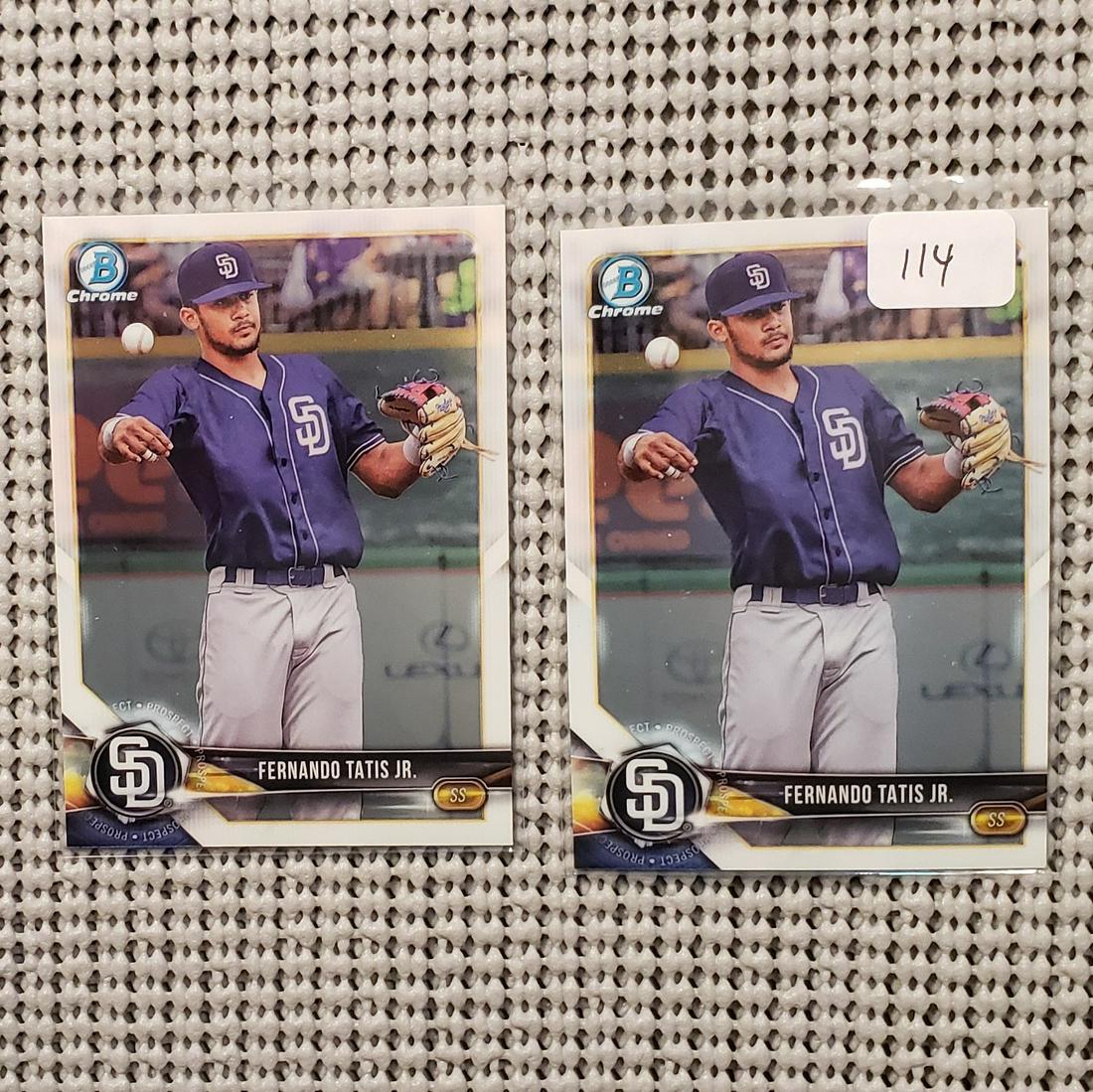 (2) FERNANDO TATIS JR ROOKIE PROSPECT CARD (1 of 1)