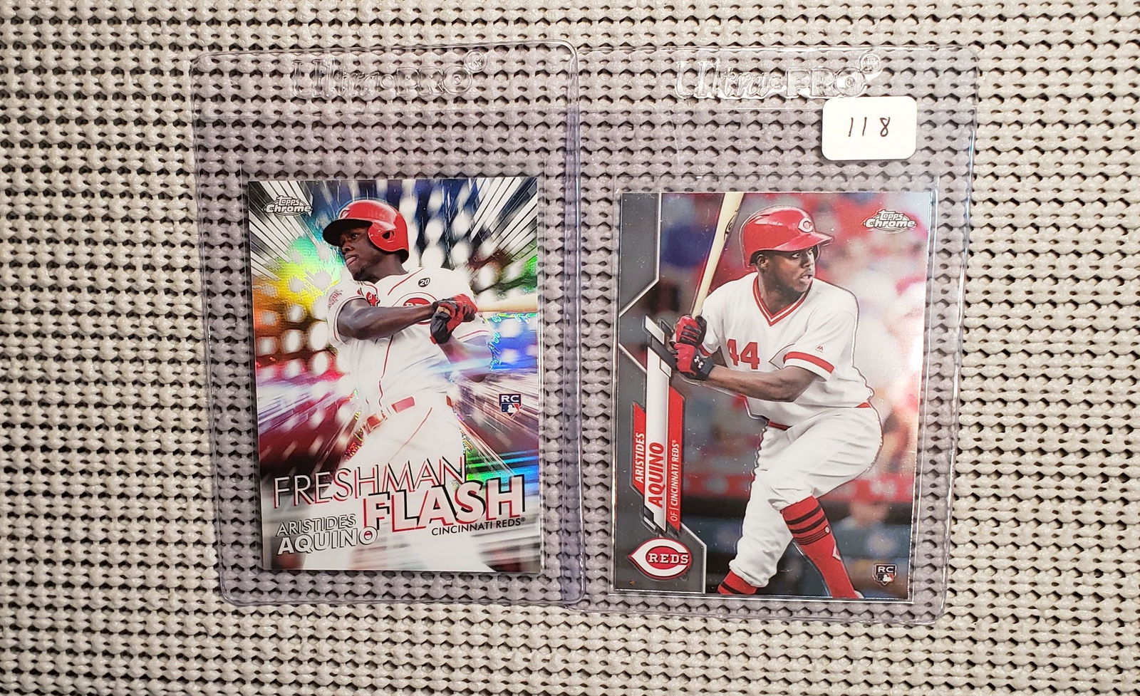 2020 Topps Chrome Aristides Aquino Rookie CARD No. 111 (1 of 1)