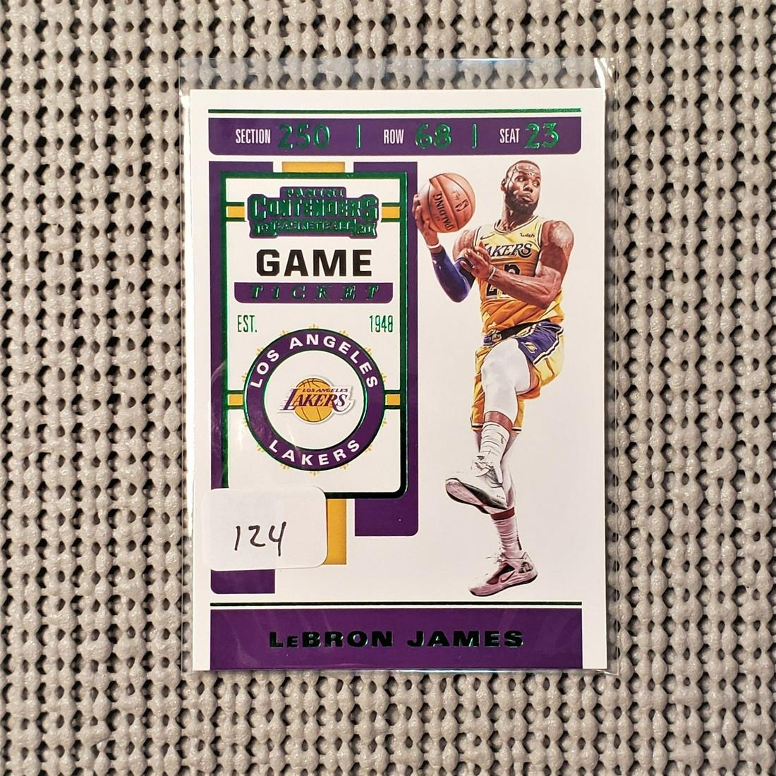 LEBRON JAMES LA LAKERS GREEN FOIL SHORT PRINT (1 of 1)