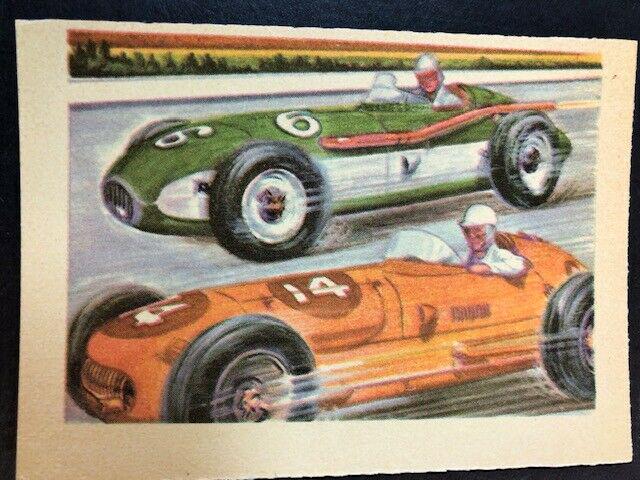 1956 GUM CO. ADVENTURE SERIES TRADING CARD EXMT+: 1956 Adventure #20 Not For Beginners (Car Racing)