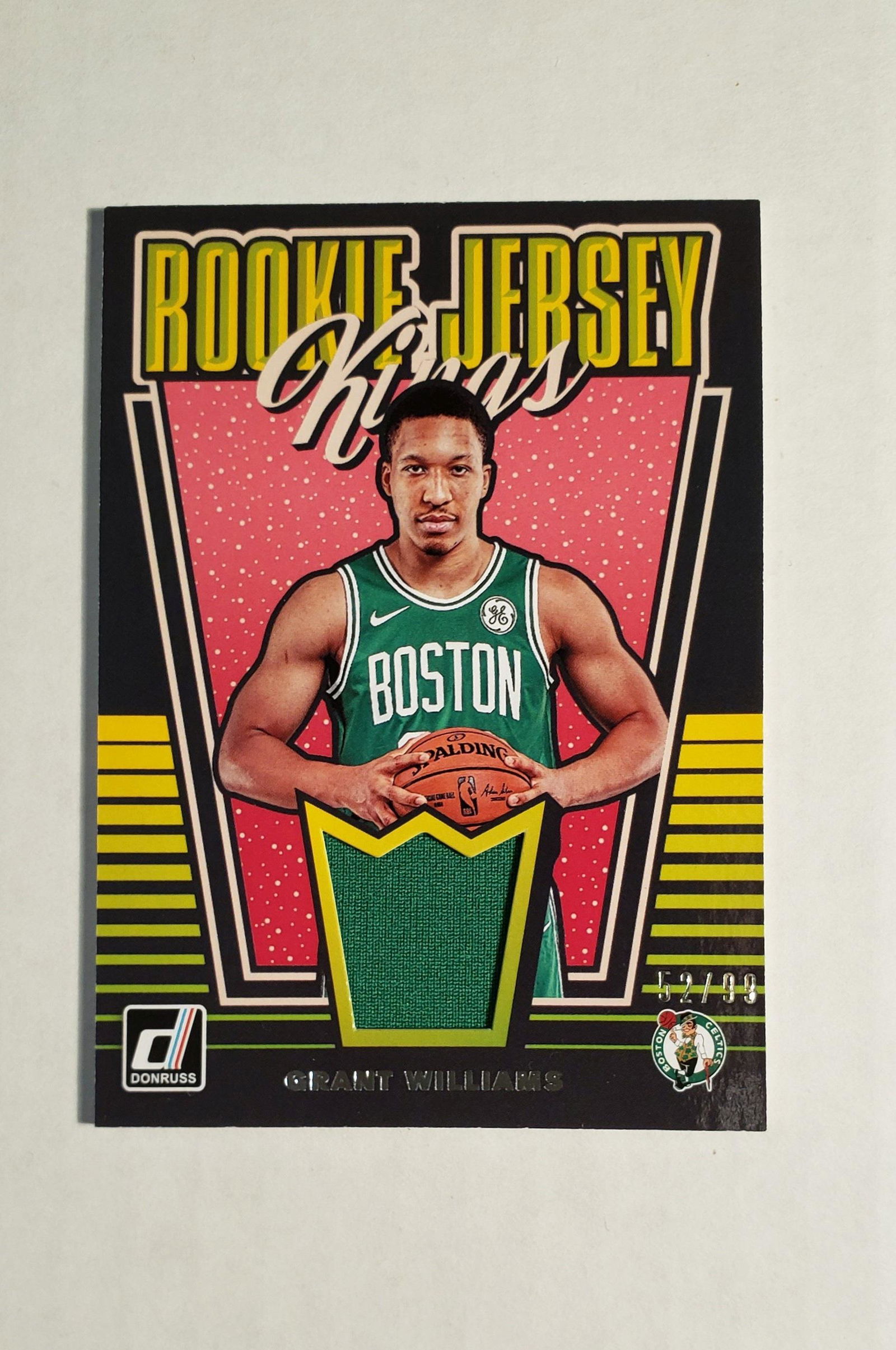 GRANT WILLIAMS CELTICS ROOKIE JERSEY CARD 52/99 (1 of 1)