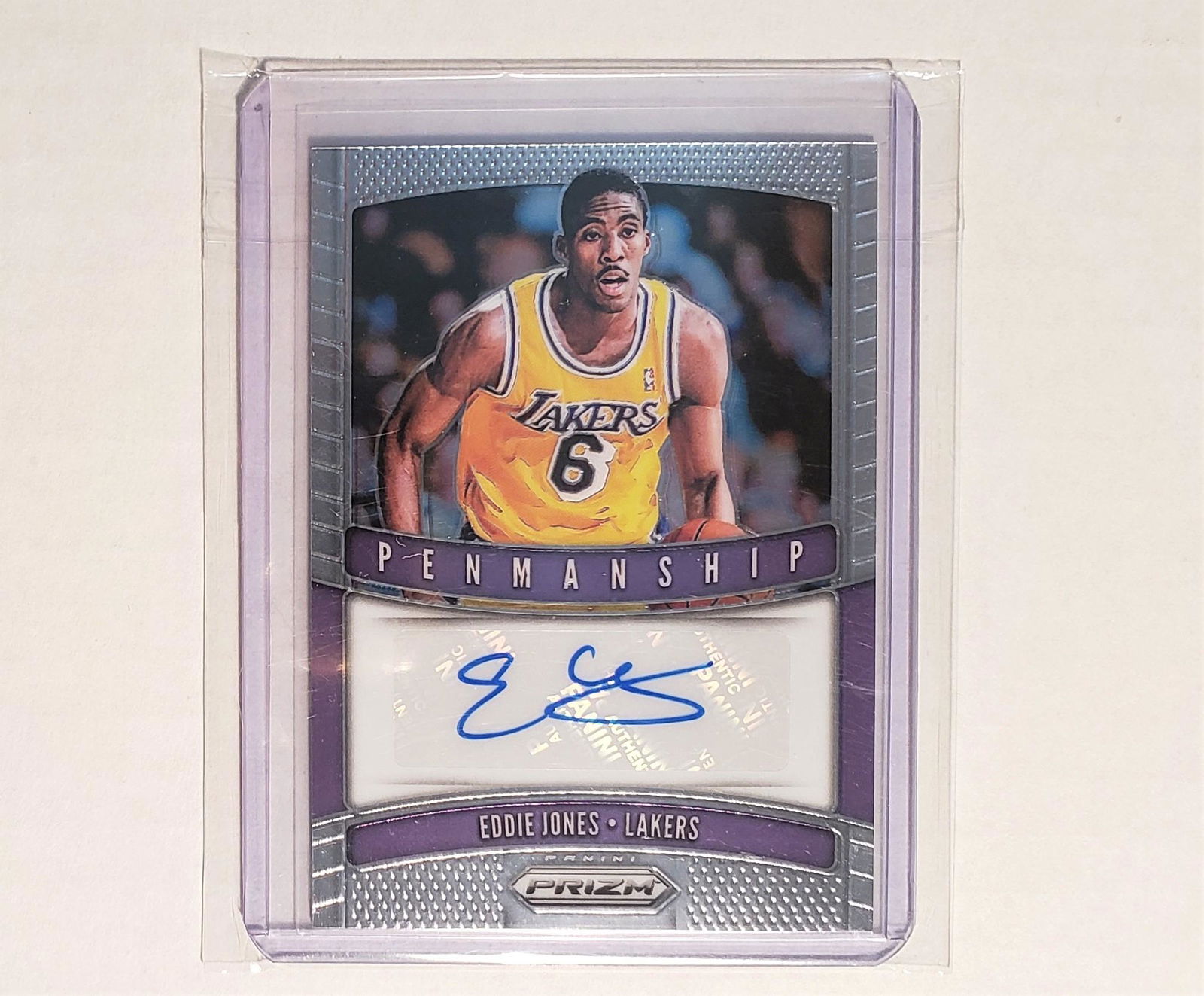 EDDIE JONES LOS ANGELES LAKERS AUTO CARD (1 of 1)