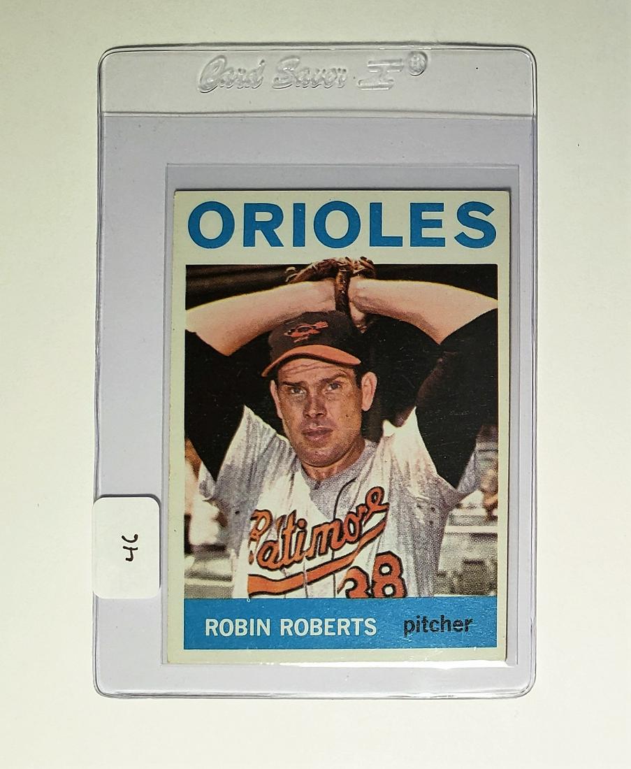 1964 TOPPS #285 ROBIN ROBERTS BALT. ORIOLES NRMT (1 of 2)