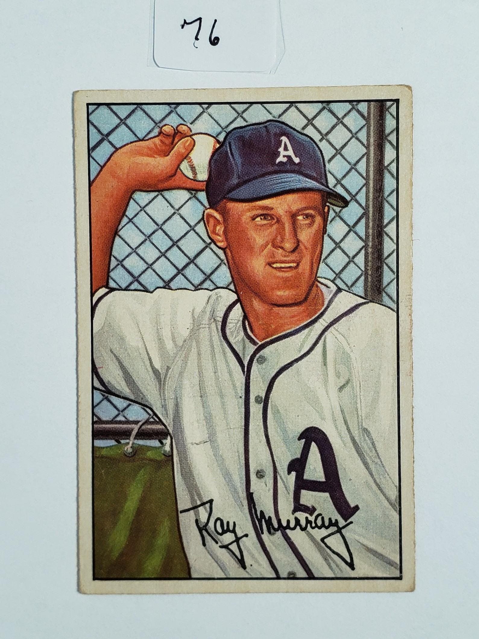 1952 BOWMAN BASEBALL #118 RAY MURRAY (1 of 2)