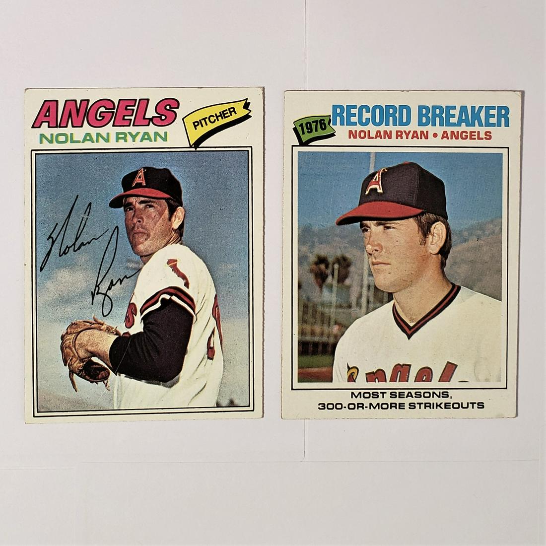 1977 Topps Nolan Ryan Lot with record breaker (1 of 2)