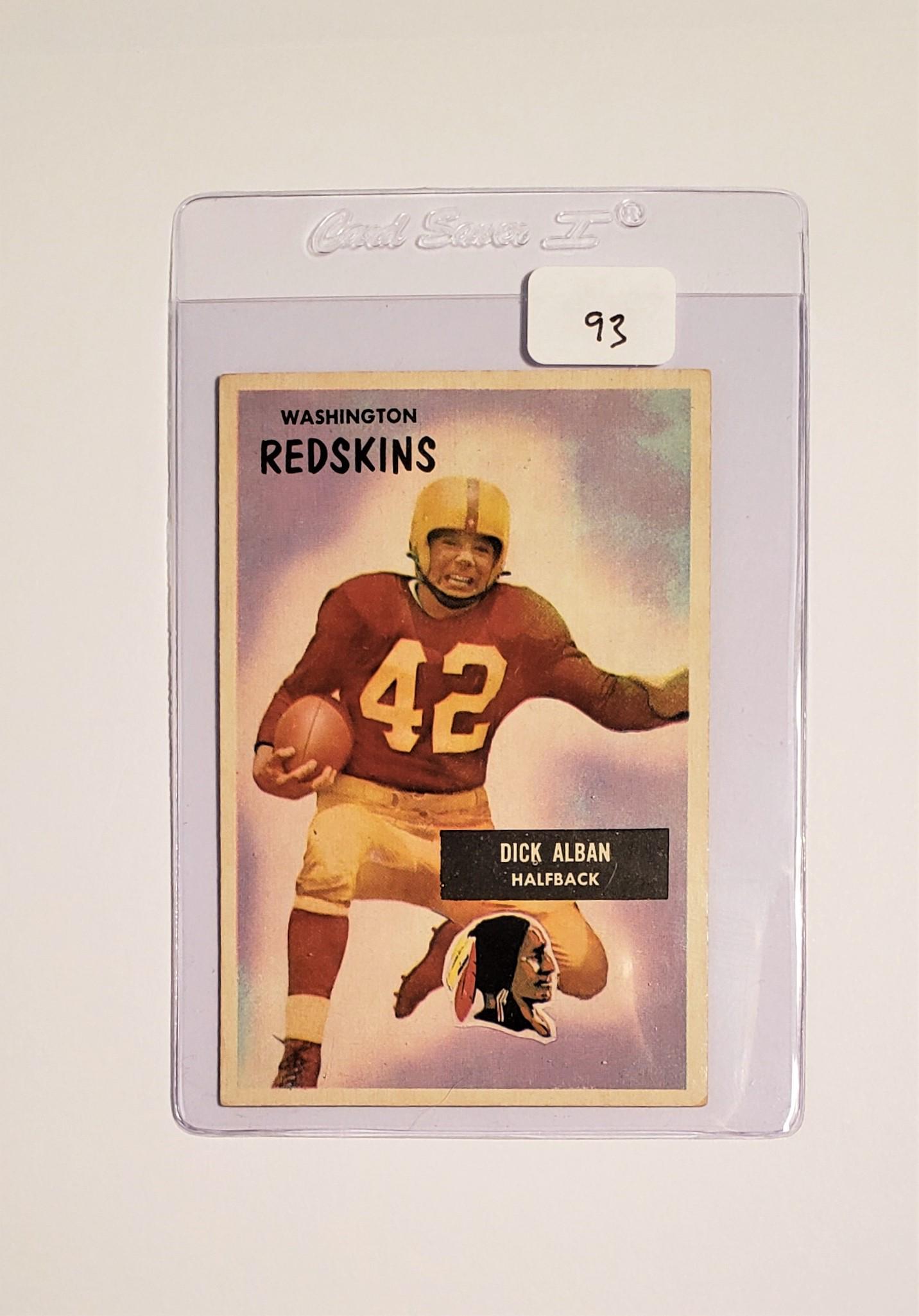 1955 Bowman Dick Alban REDSKINS (1 of 1)