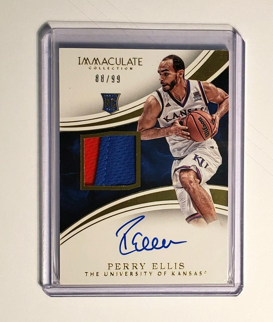 IMMACULATE COLLECTION PERRY ELLIS KU JAYHAWKS RPA #'D (1 of 2)