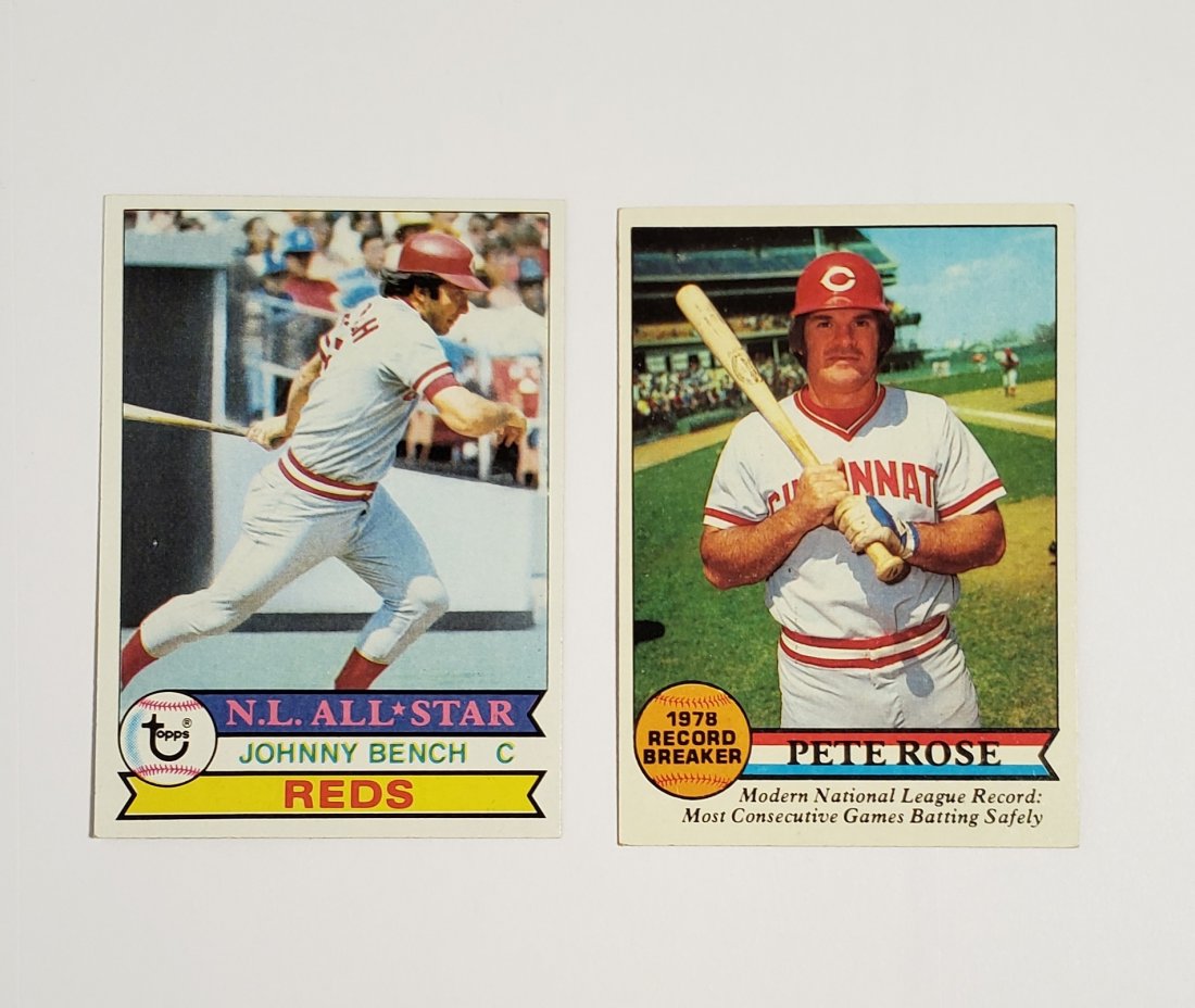 1979 TOPPS JOHNNY BENCH & PETE ROSE RECORD BREAKER (1 of 2)