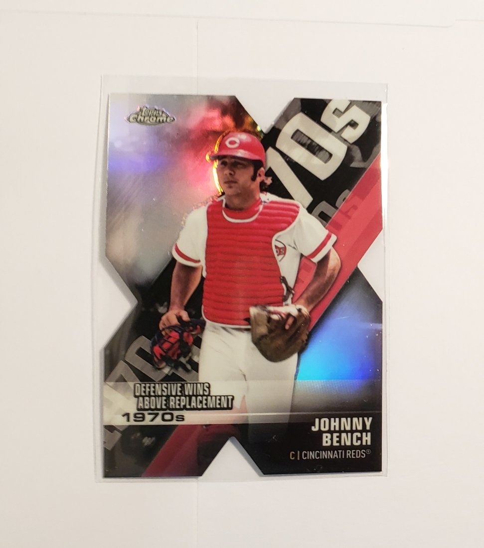 2020 TOPPS CHROME JOHNNY BENCH DIE CUT SP (1 of 1)