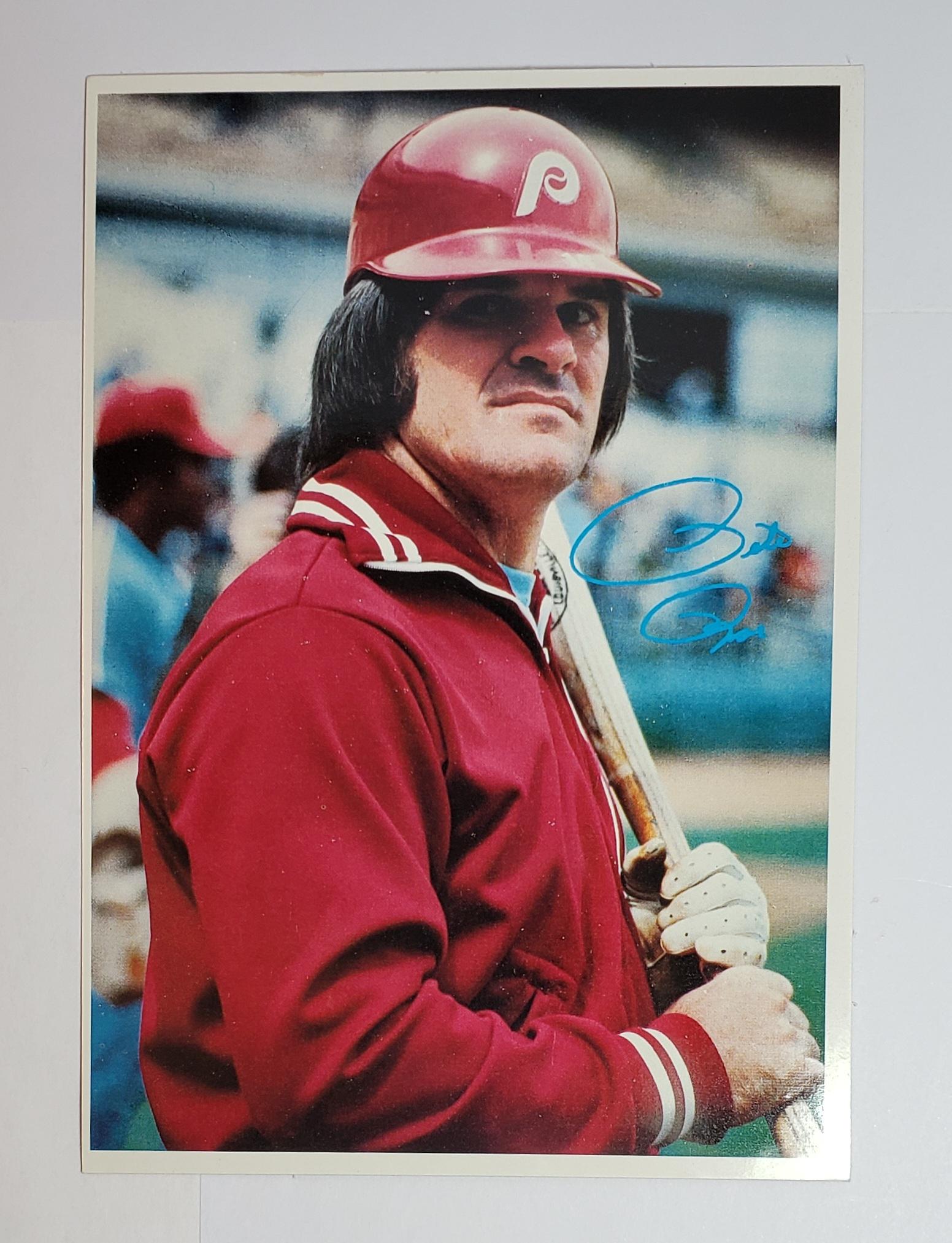 1980 TOPPS GLOSSY JUMBO 5X7 PETE ROSE (1 of 2)