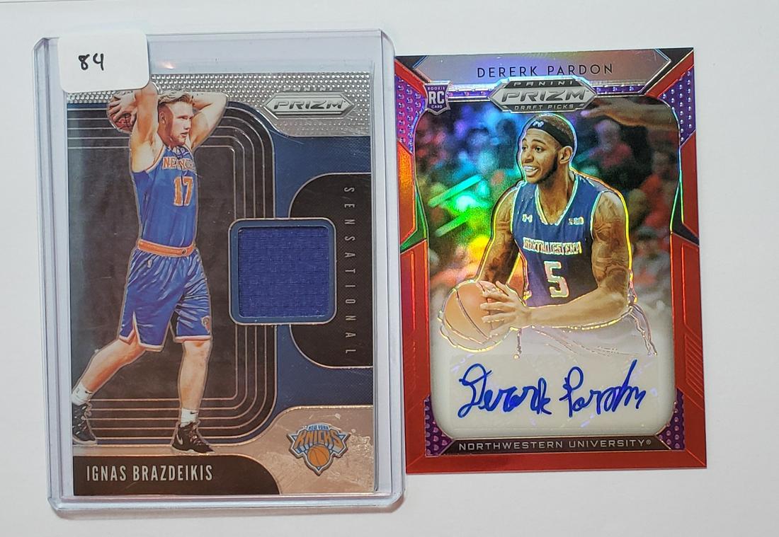 PANINI PRIZM AUTO AND GAME USED JERSEY CARD (1 of 1)