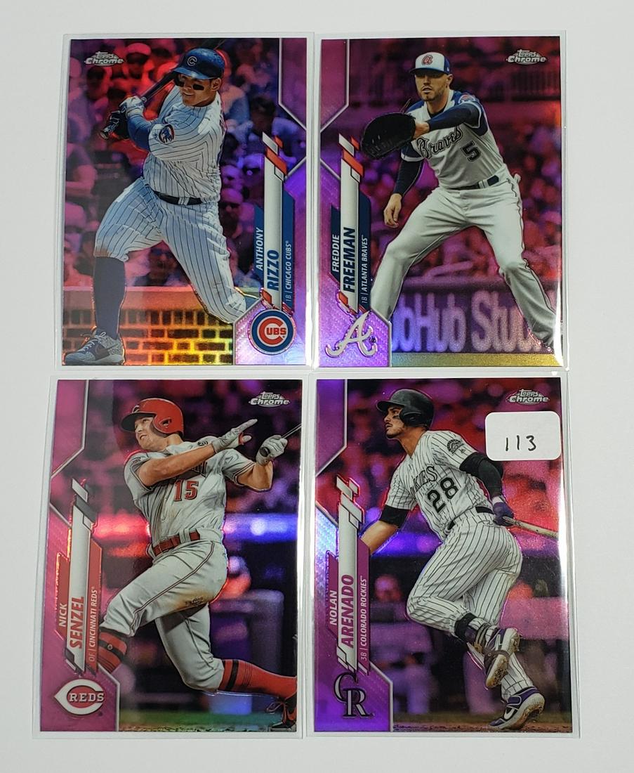 TOPPS 2020 CHROME PINK PARALLEL REFRACTORS (1 of 1)