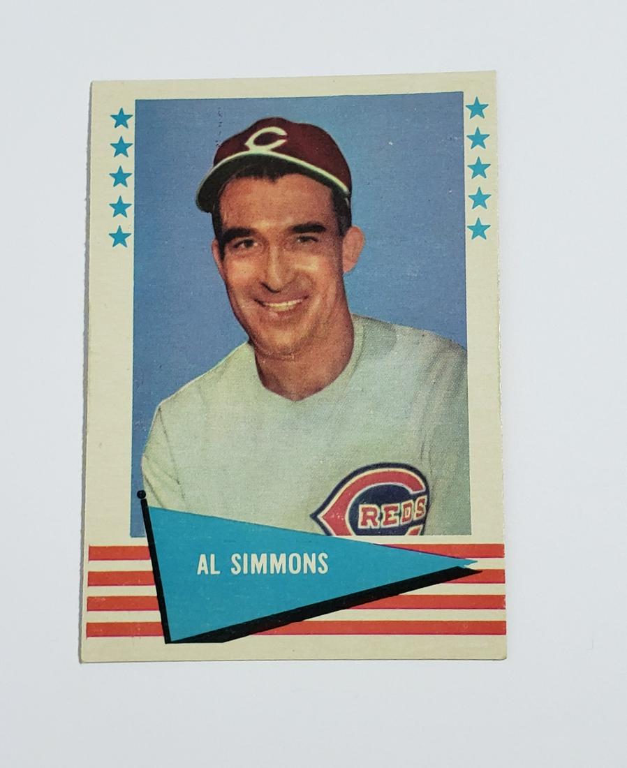 1961 FLEER BASEBALL GREATS #71 AL SIMMONS (1 of 2)