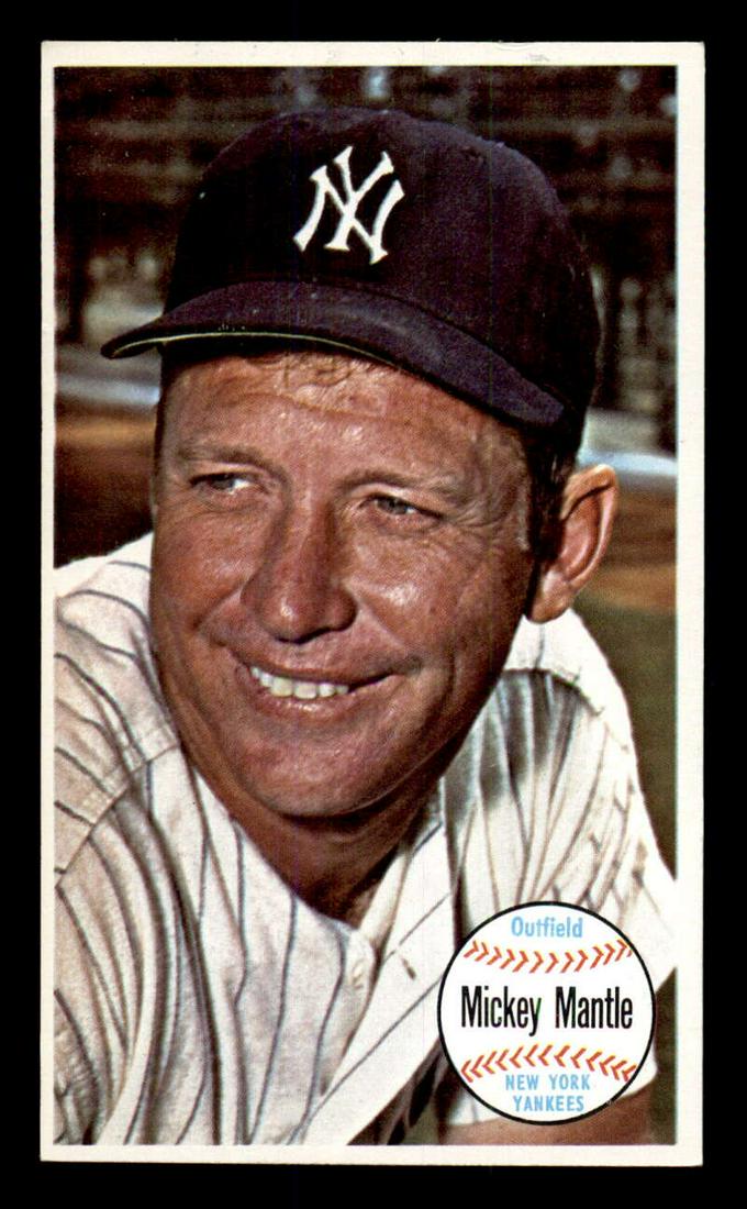 1964 Topps Giants JUMBO CARD #25 Mickey Mantle EX+ (1 of 2)
