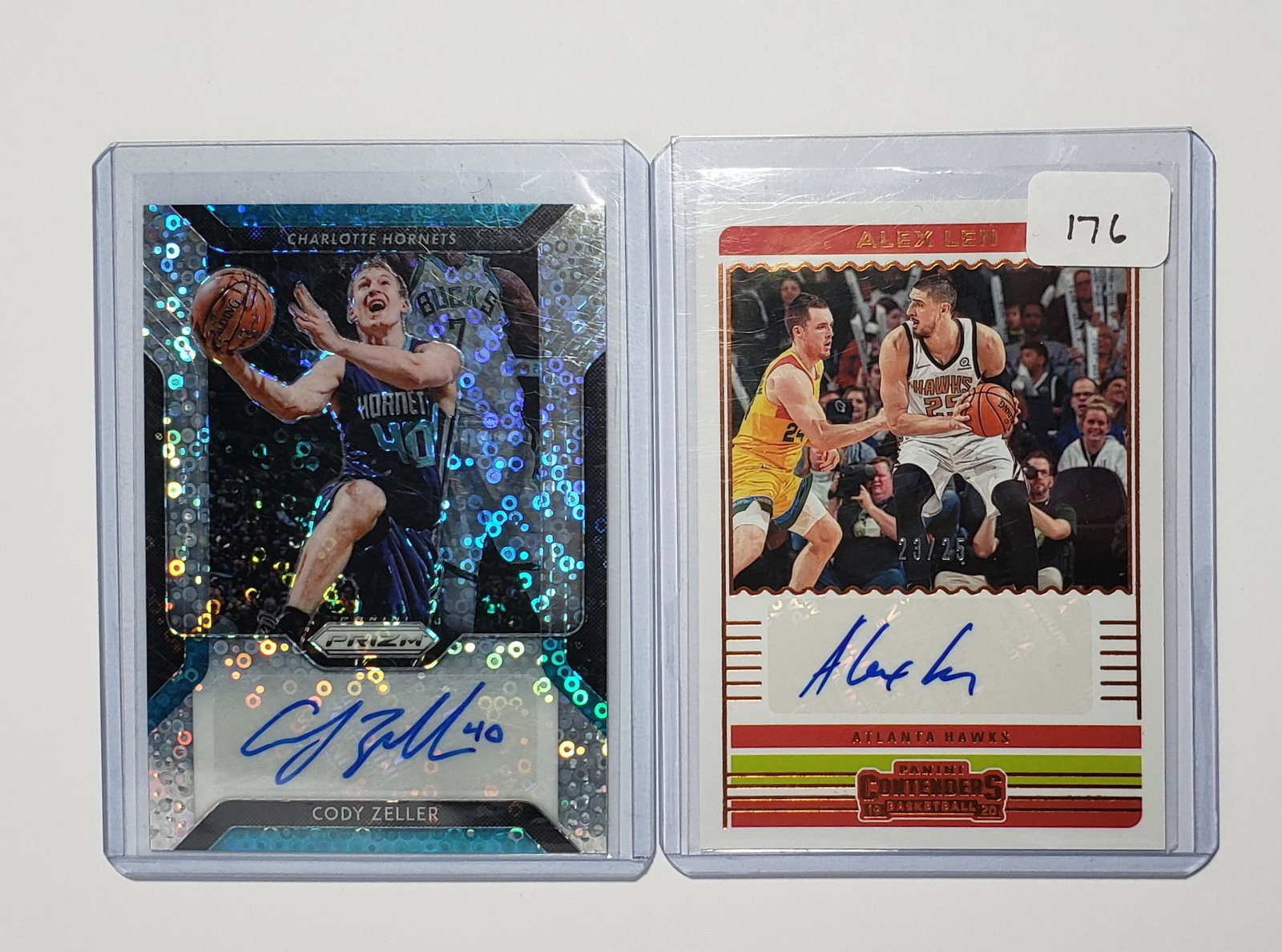 LOT OF 2 AUTOGRAPHED BASKETBALL CARDS (1 of 1)