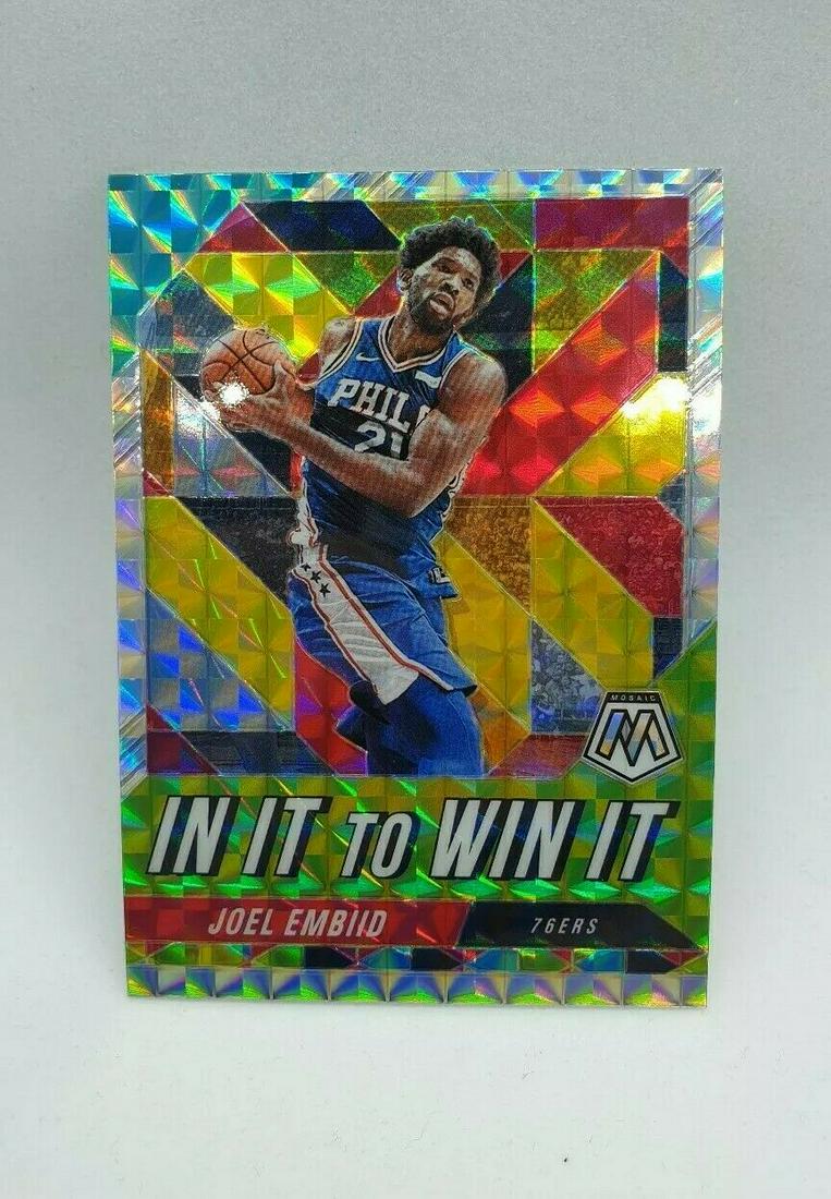 Mosaic JOEL EMBIID In It To Win It Mosaic SILVER Prizm (1 of 1)
