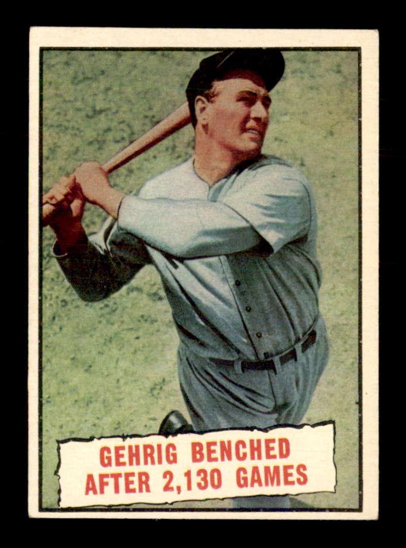 1961 TOPPS BASEBALL CARDS STARS AND LEGENDS (1 of 2)