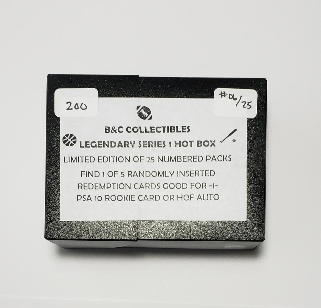 B&C COLLECTIBLES LEGENDARY HOT BOX SERIES 1 LIMITED TO (1 of 2)