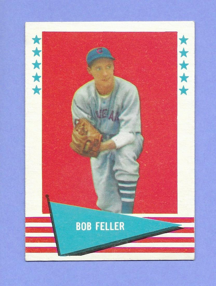 1961 Fleer BASEBALL GREATS Bob Feller #25 EX-MT (1 of 2)
