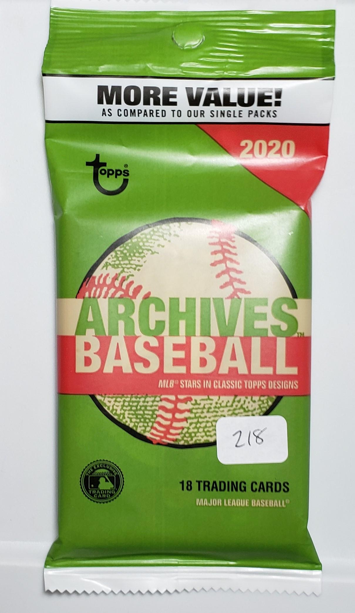 2020 TOPPS ARCHIVES VALUE PACK (1 of 1)