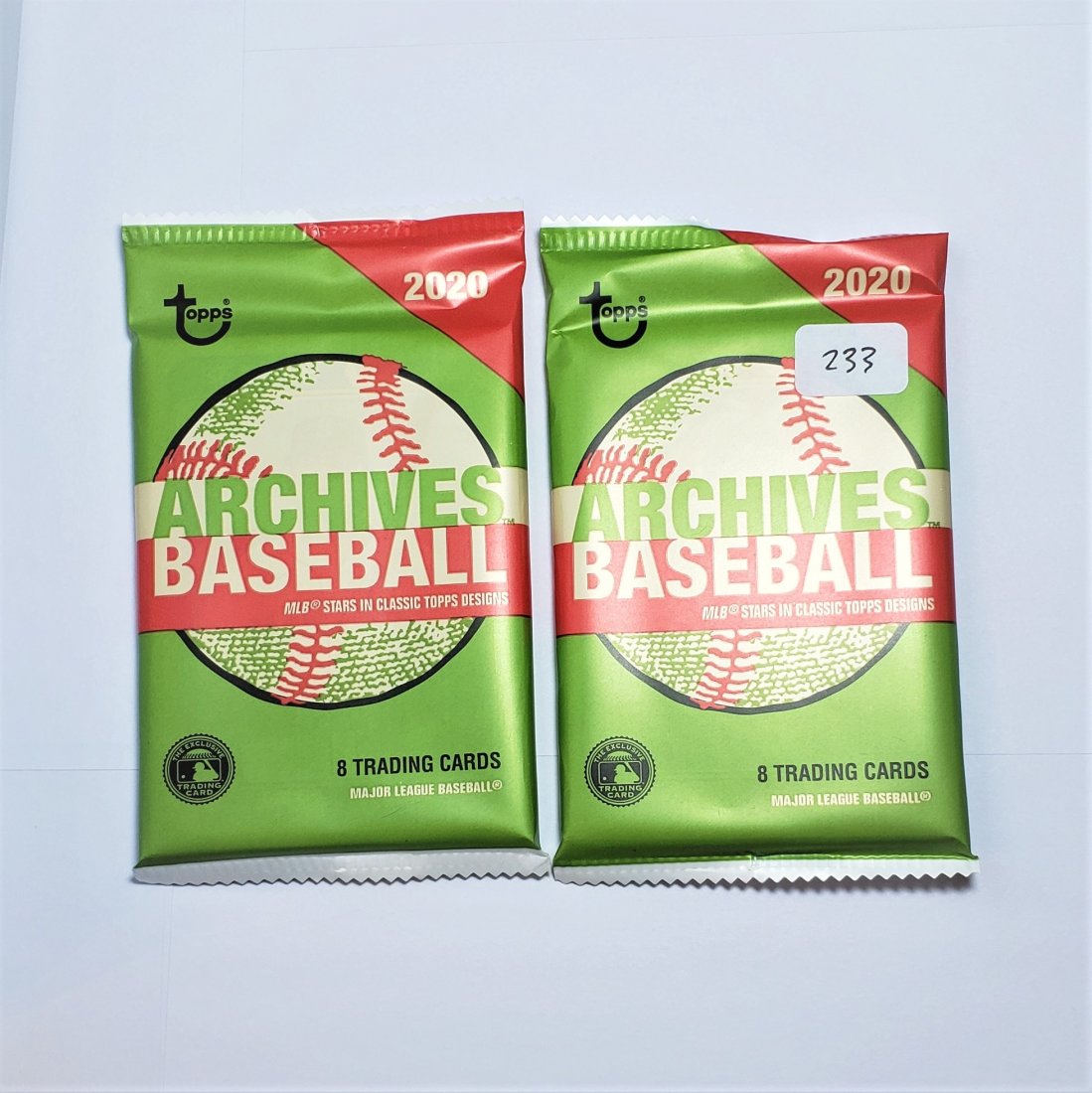 lot of (2) 2020 Topps Archives Baseball Sealed Packs (1 of 1)